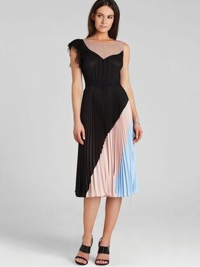 BCBGMAXAZRIA
Women's Ciara Color Block Pleated Dress